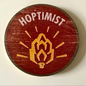 Wood Coaster + Bottle Opener